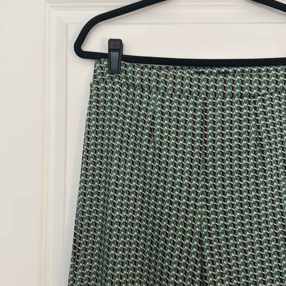 Retro Patterned Stretch Trousers - Picture 2 of 4
